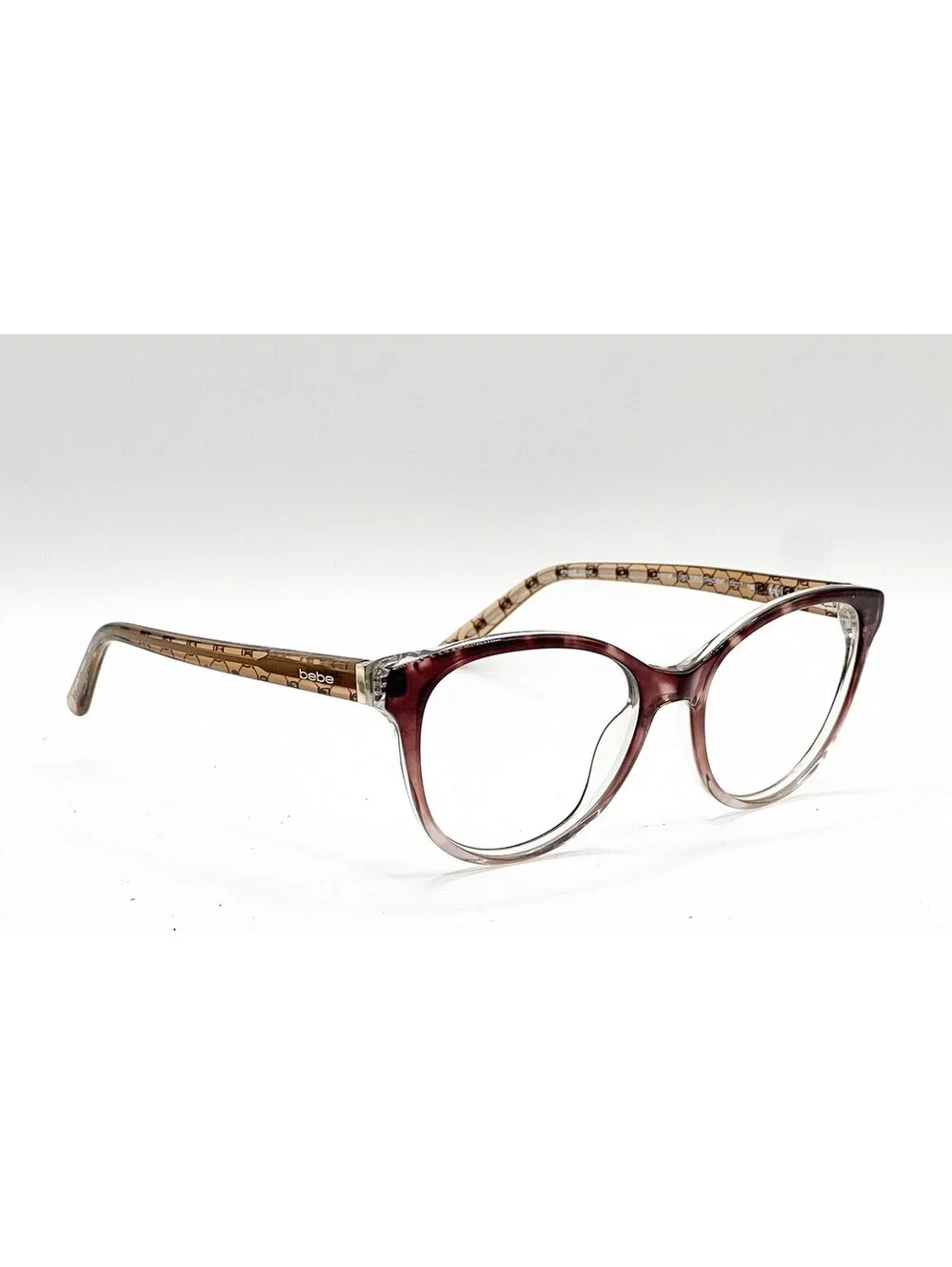 Bebe BB5195 200 Topaz Gradient Round Authentic Eyeglass Frames 53-17